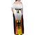Custom Germany Football Family Matching Off Shoulder Maxi Dress and Hawaiian Shirt 2024 Nationalelf - White Version - Wonder Print Shop