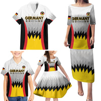 Custom Germany Football Family Matching Puletasi and Hawaiian Shirt 2024 Nationalelf - White Version - Wonder Print Shop