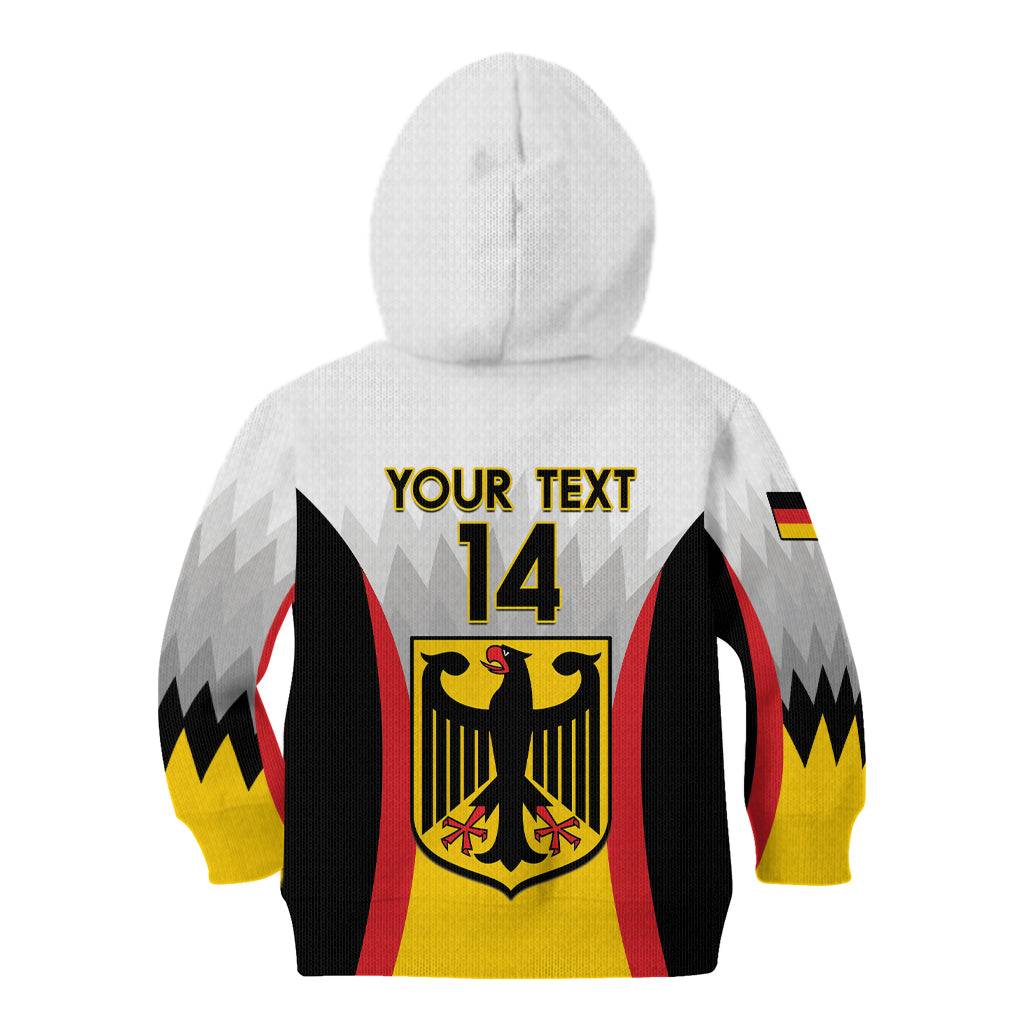 Custom Germany Football Kid Hoodie 2024 Nationalelf - White Version - Wonder Print Shop