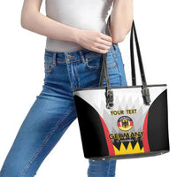 Custom Germany Football Leather Tote Bag 2024 Nationalelf - White Version - Wonder Print Shop