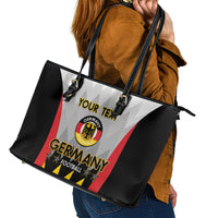 Custom Germany Football Leather Tote Bag 2024 Nationalelf - White Version - Wonder Print Shop