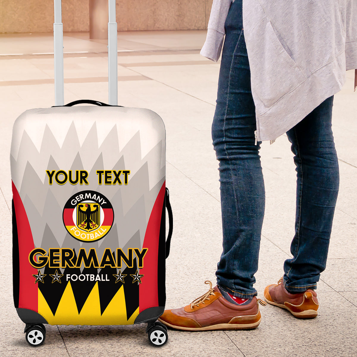 Custom Germany Football Luggage Cover 2024 Nationalelf - White Version