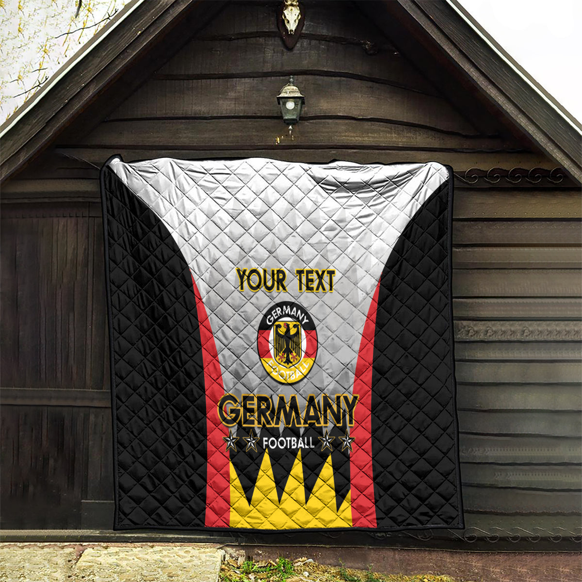 Custom Germany Football Quilt 2024 Nationalelf - White Version - Wonder Print Shop