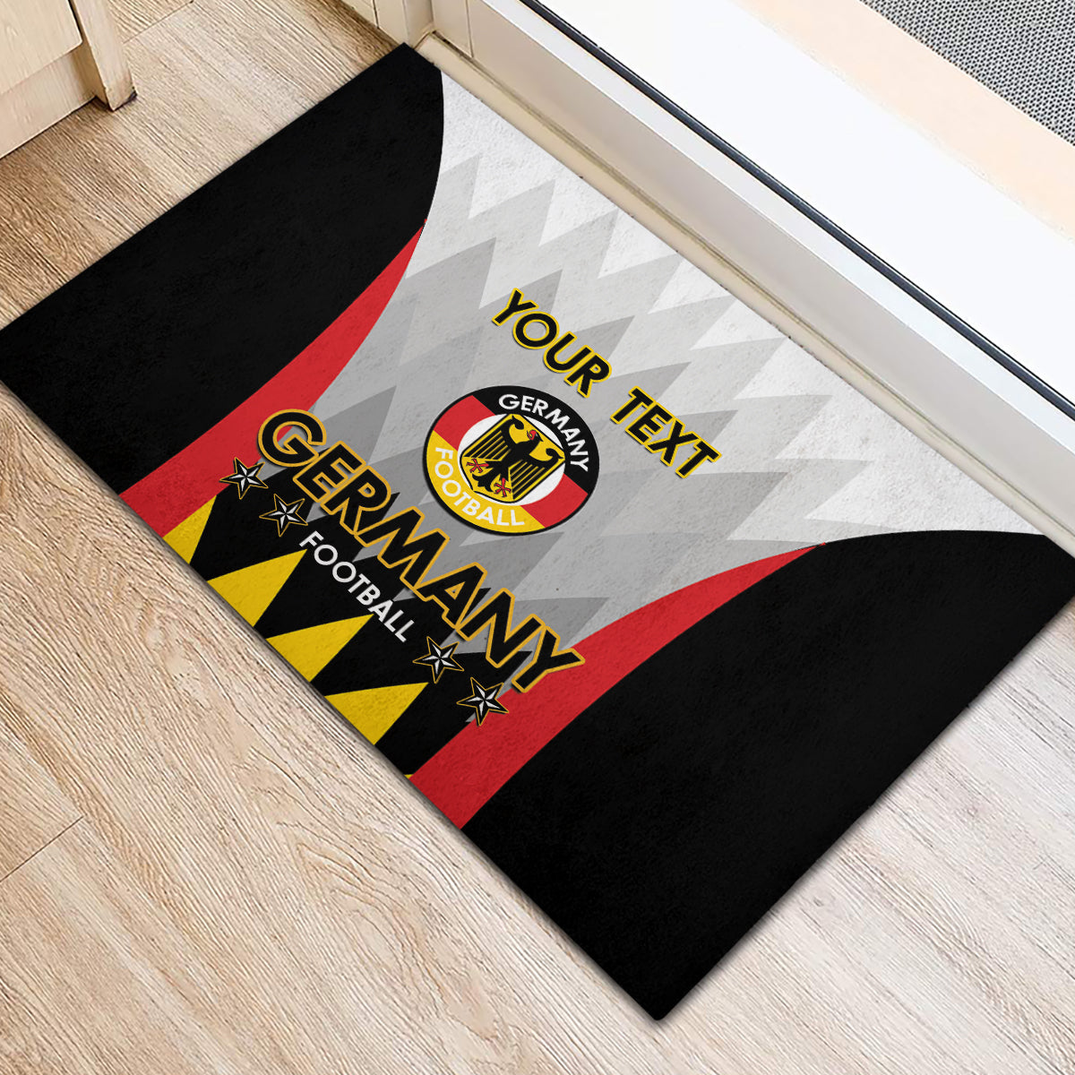 Custom Germany Football Rubber Doormat 2024 Nationalelf - White Version - Wonder Print Shop