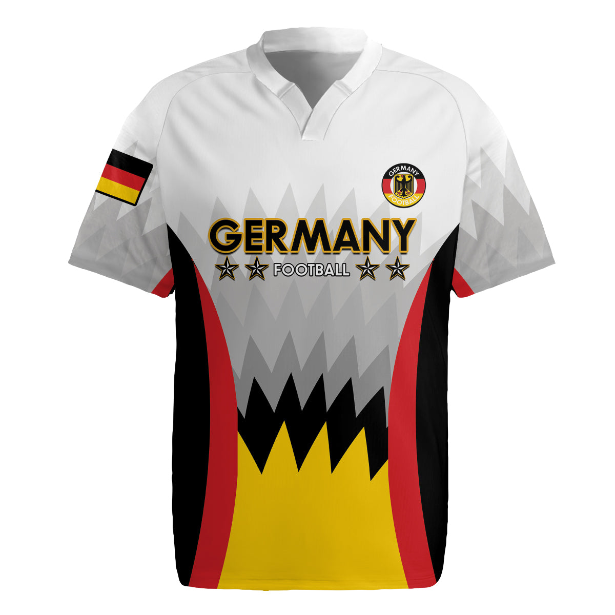 Custom Germany Football Rugby Jersey 2024 Nationalelf - White Version - Wonder Print Shop