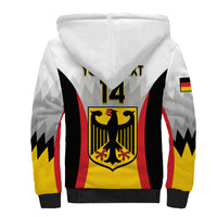 Custom Germany Football Sherpa Hoodie 2024 Nationalelf - White Version - Wonder Print Shop