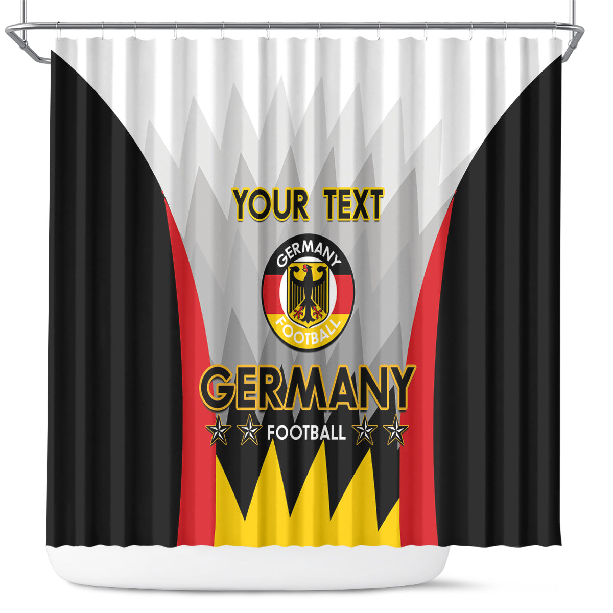 Custom Germany Football Shower Curtain 2024 Nationalelf - White Version