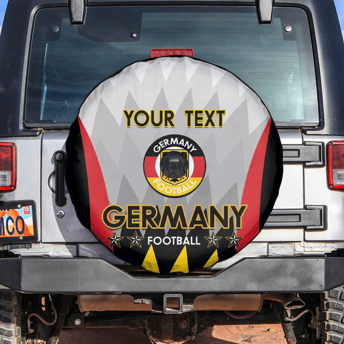 Custom Germany Football Spare Tire Cover 2024 Nationalelf - White Version