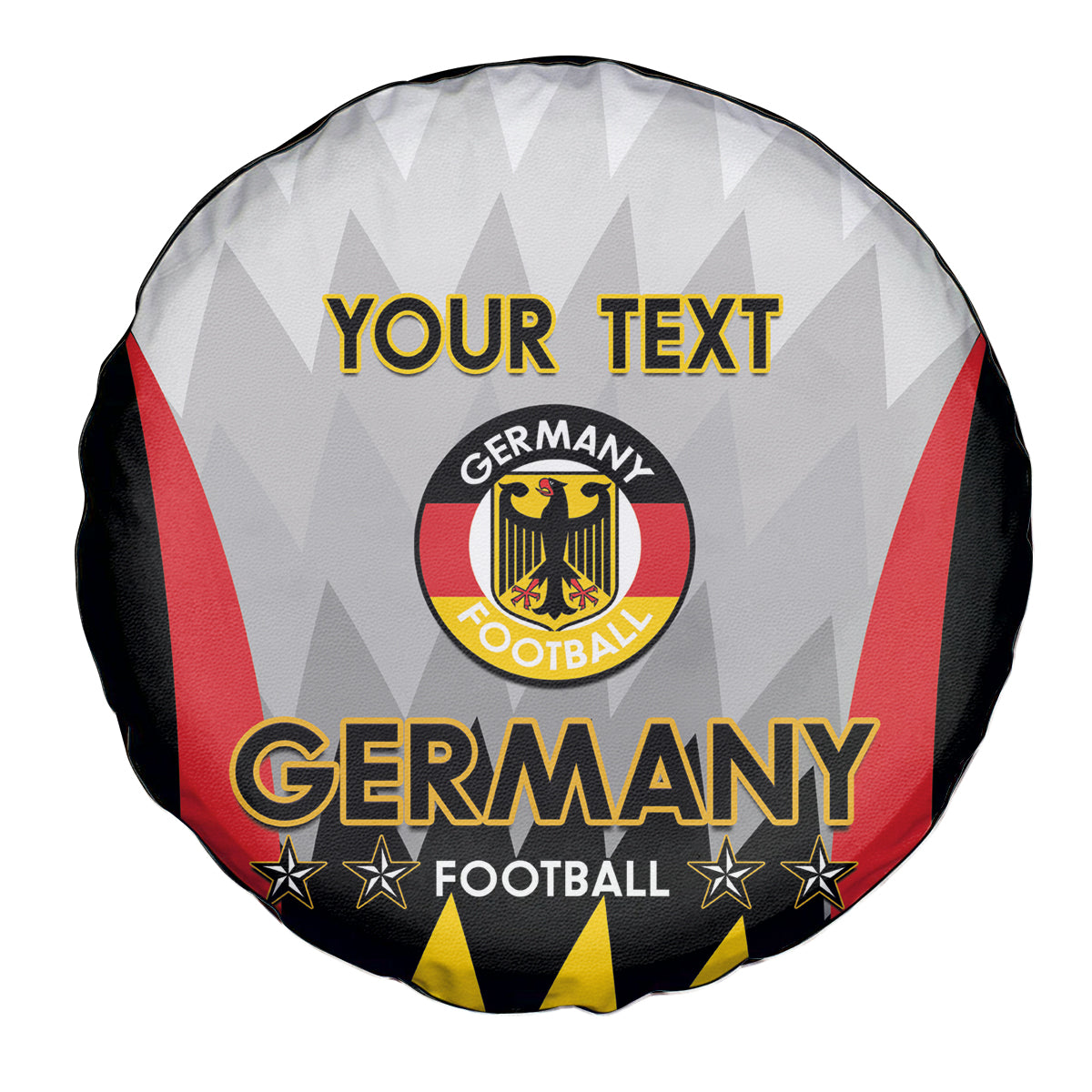 Custom Germany Football Spare Tire Cover 2024 Nationalelf - White Version - Wonder Print Shop
