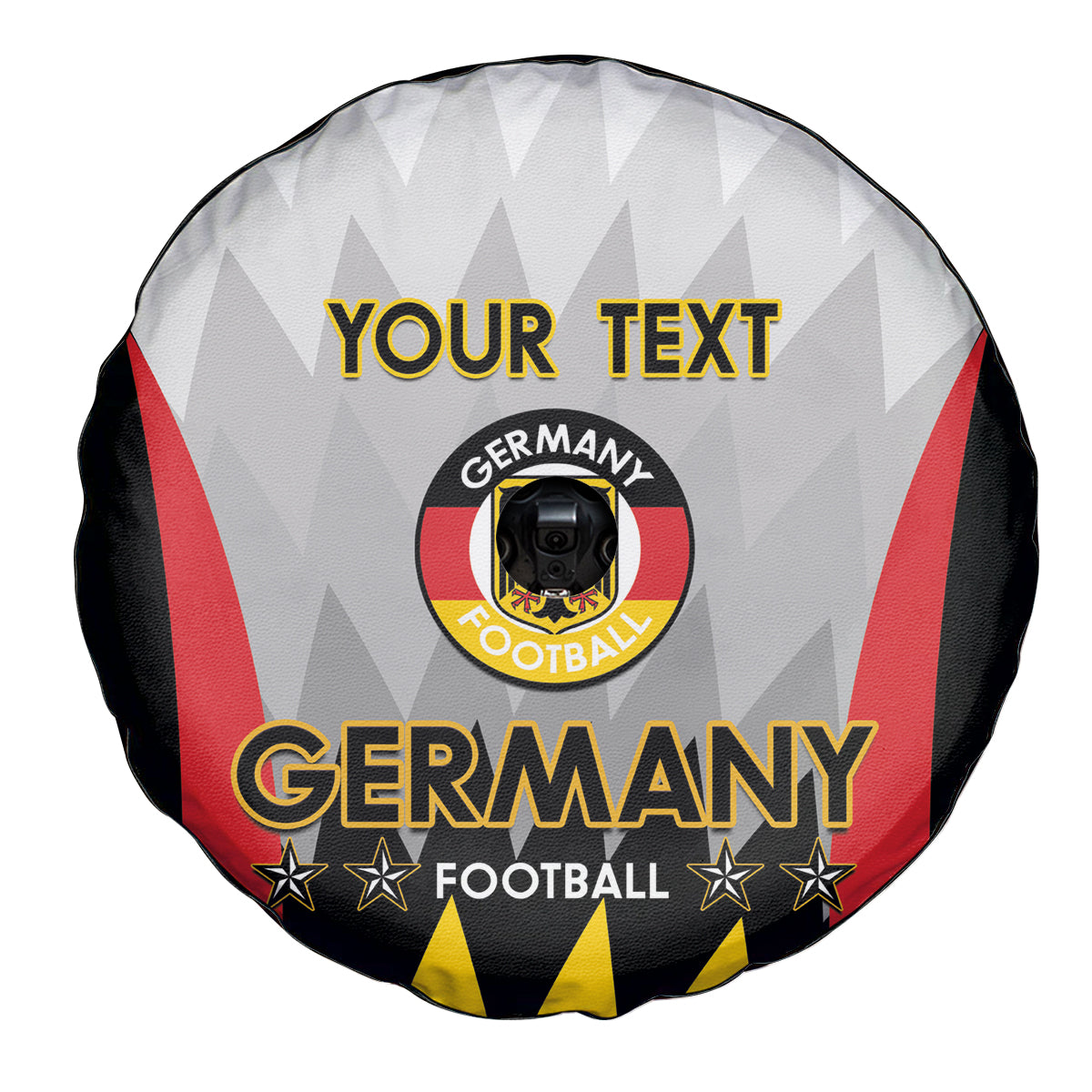 Custom Germany Football Spare Tire Cover 2024 Nationalelf - White Version - Wonder Print Shop