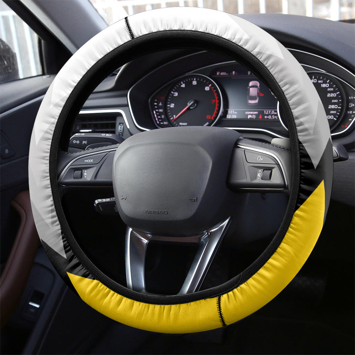 Germany Football Steering Wheel Cover 2024 Nationalelf - White Version - Wonder Print Shop
