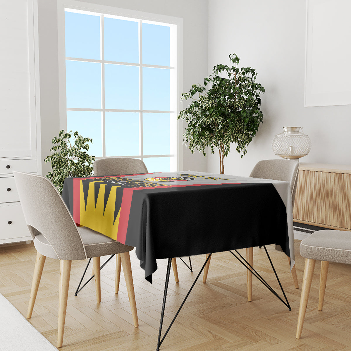 Custom Germany Football Tablecloth 2024 Nationalelf - White Version - Wonder Print Shop