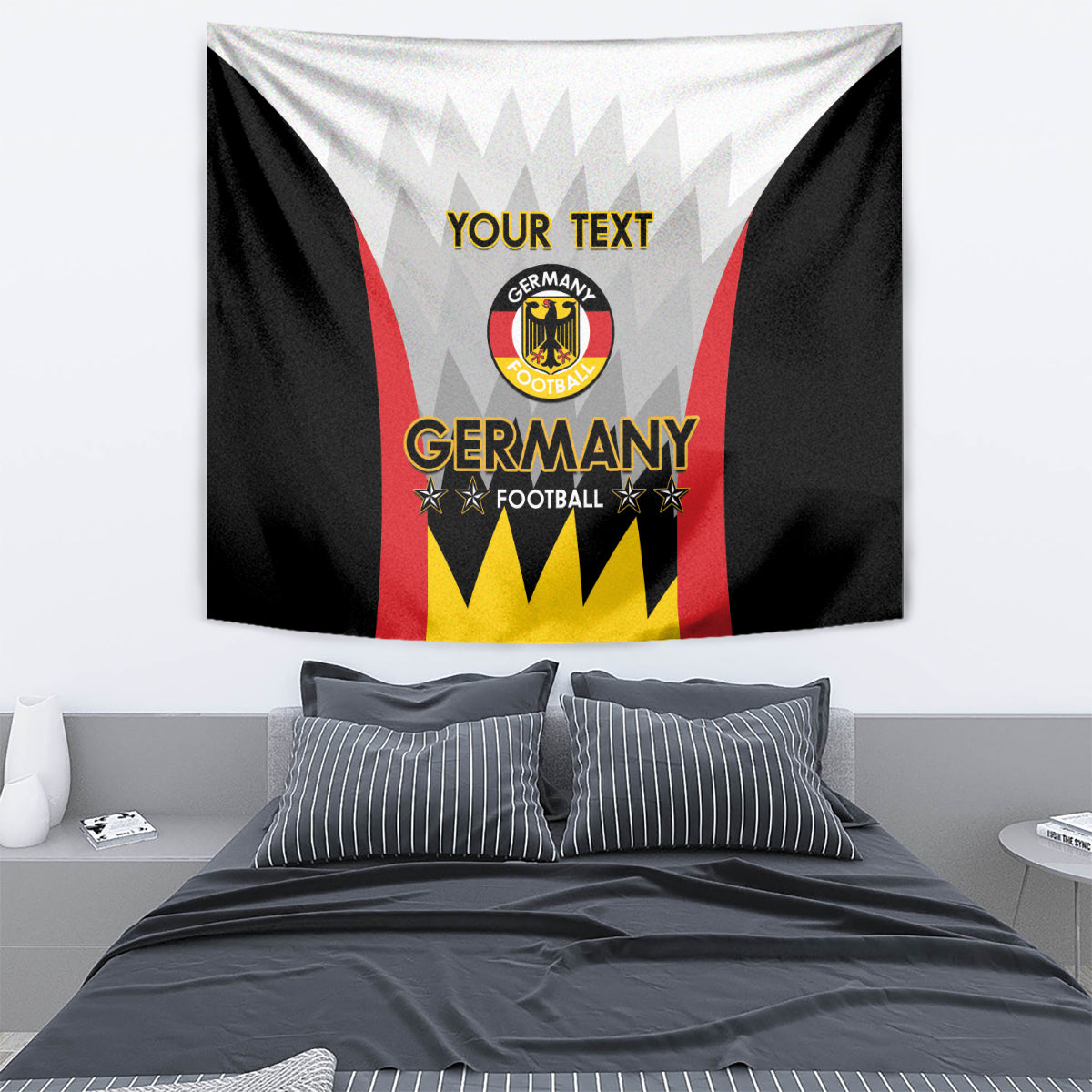Custom Germany Football Tapestry 2024 Nationalelf - White Version - Wonder Print Shop