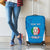Custom Italy Football Luggage Cover 2024 Gli Azzurri Marble Pattern
