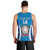 Custom Italy Football Men Tank Top 2024 Gli Azzurri Marble Pattern