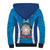 Custom Italy Football Sherpa Hoodie 2024 Gli Azzurri Marble Pattern - Wonder Print Shop