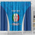 Custom Italy Football Shower Curtain 2024 Gli Azzurri Marble Pattern