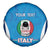 Custom Italy Football Spare Tire Cover 2024 Gli Azzurri Marble Pattern