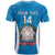 Custom Italy Football T Shirt 2024 Gli Azzurri Marble Pattern - Wonder Print Shop