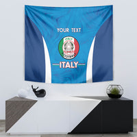 Custom Italy Football Tapestry 2024 Gli Azzurri Marble Pattern - Wonder Print Shop