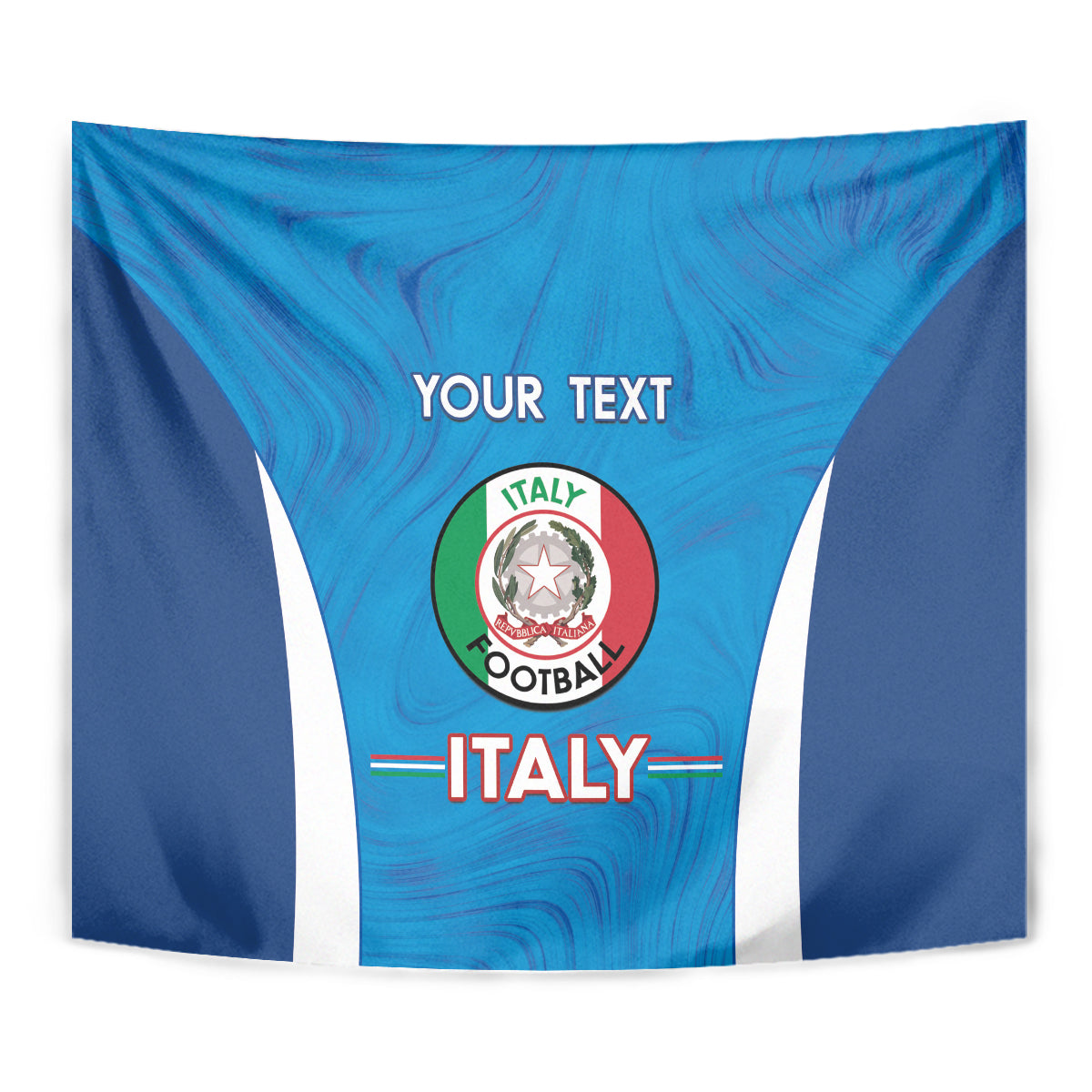 Custom Italy Football Tapestry 2024 Gli Azzurri Marble Pattern - Wonder Print Shop