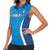Custom Italy Football Women Sleeveless Polo Shirt 2024 Gli Azzurri Marble Pattern - Wonder Print Shop