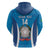 Custom Italy Football Zip Hoodie 2024 Gli Azzurri Marble Pattern