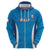 Custom Italy Football Zip Hoodie 2024 Gli Azzurri Marble Pattern - Wonder Print Shop