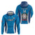 Custom Italy Football Zip Hoodie 2024 Gli Azzurri Marble Pattern - Wonder Print Shop