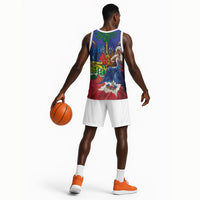 Catherine Flon Haiti Flag Day Basketball Jersey Ayiti Cherie Coat Of Arms