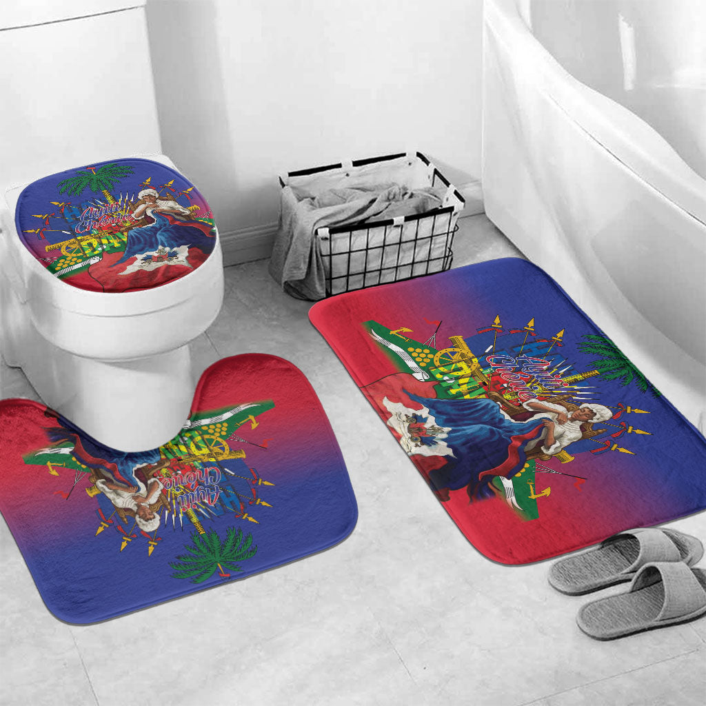 Catherine Flon Haiti Flag Day Bathroom Set Ayiti Cherie Coat Of Arms