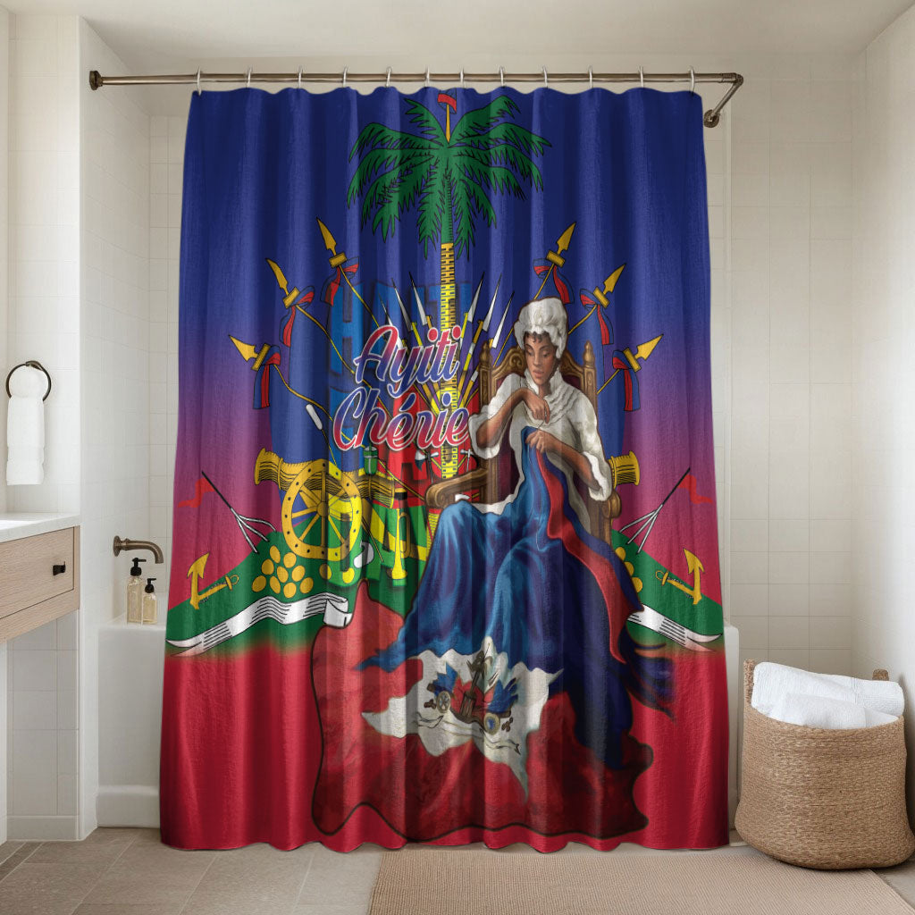 Catherine Flon Haiti Flag Day Bathroom Set Ayiti Cherie Coat Of Arms