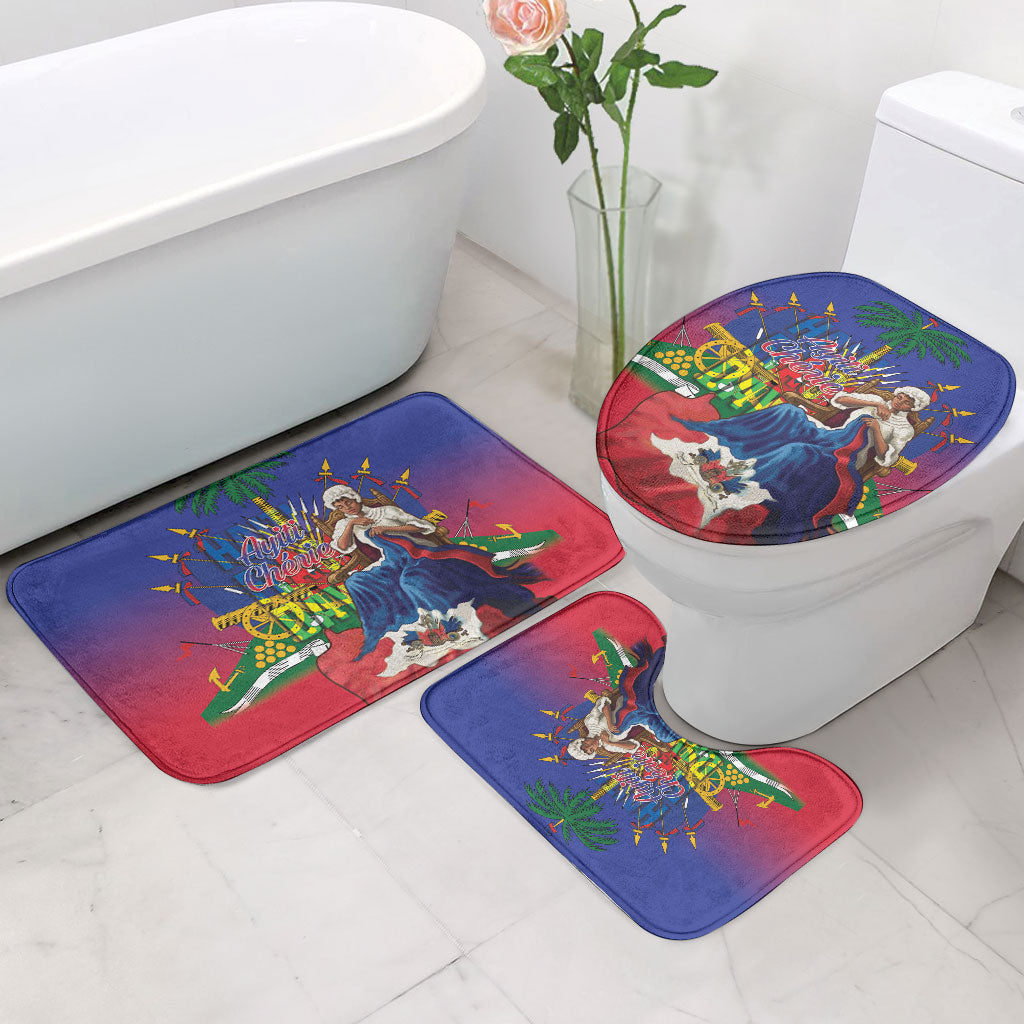 Catherine Flon Haiti Flag Day Bathroom Set Ayiti Cherie Coat Of Arms