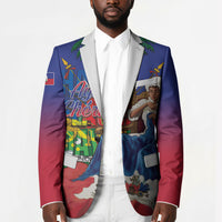 Catherine Flon Haiti Flag Day Blazer Ayiti Cherie Coat Of Arms