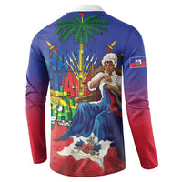 Catherine Flon Haiti Flag Day Button Sweatshirt Ayiti Cherie Coat Of Arms