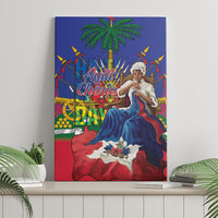 Catherine Flon Haiti Flag Day Canvas Wall Art Ayiti Cherie Coat Of Arms