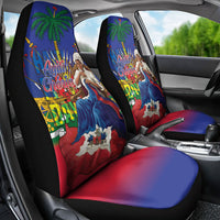Catherine Flon Haiti Flag Day Car Seat Cover Ayiti Cherie Coat Of Arms