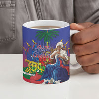 Catherine Flon Haiti Flag Day Ceramic Mug Ayiti Cherie Coat Of Arms