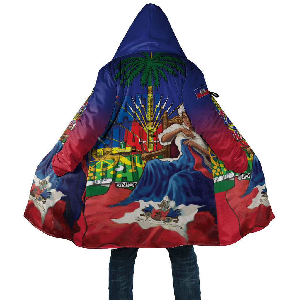Catherine Flon Haiti Flag Day Cloak Ayiti Cherie Coat Of Arms