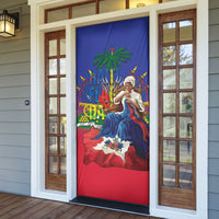 Catherine Flon Haiti Flag Day Door Cover Ayiti Cherie Coat Of Arms