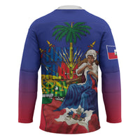 Catherine Flon Haiti Flag Day Hockey Jersey Ayiti Cherie Coat Of Arms