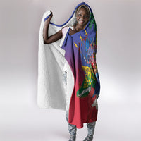 Catherine Flon Haiti Flag Day Hooded Blanket Ayiti Cherie Coat Of Arms