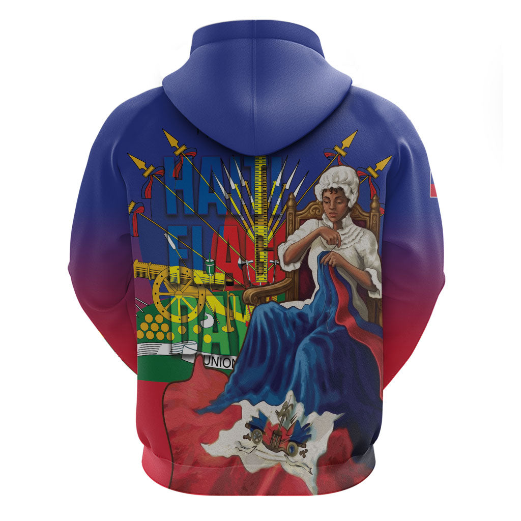 Catherine Flon Haiti Flag Day Hoodie Ayiti Cherie Coat Of Arms