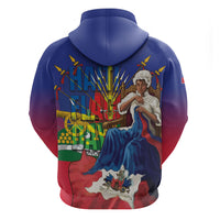 Catherine Flon Haiti Flag Day Hoodie Ayiti Cherie Coat Of Arms