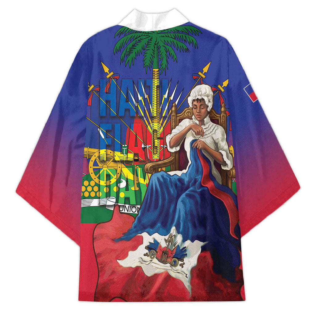 Catherine Flon Haiti Flag Day Kimono Ayiti Cherie Coat Of Arms
