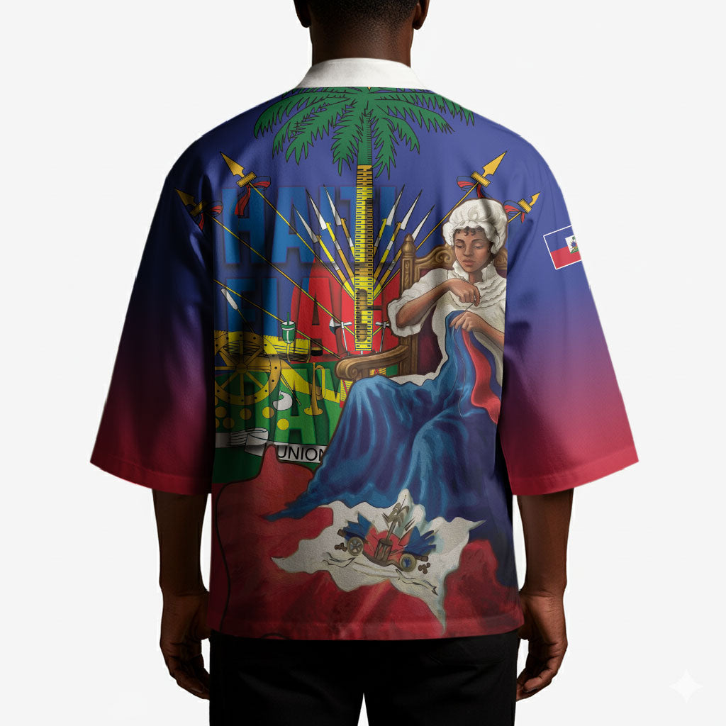 Catherine Flon Haiti Flag Day Kimono Ayiti Cherie Coat Of Arms