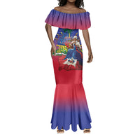 Catherine Flon Haiti Flag Day Mermaid Dress Ayiti Cherie Coat Of Arms
