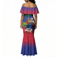 Catherine Flon Haiti Flag Day Mermaid Dress Ayiti Cherie Coat Of Arms