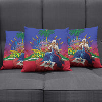 Catherine Flon Haiti Flag Day Pillow Cover Ayiti Cherie Coat Of Arms