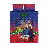 Catherine Flon Haiti Flag Day Quilt Bed Set Ayiti Cherie Coat Of Arms